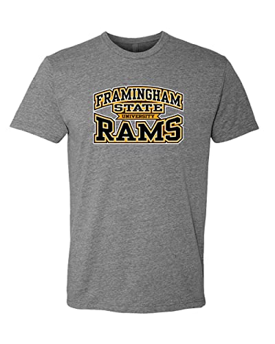 Framingham State University Stacked Exclusive Soft Shirt - Dark Heather Gray