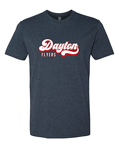 University of Dayton Flyers Vintage Soft Exclusive T-Shirt - Midnight Navy