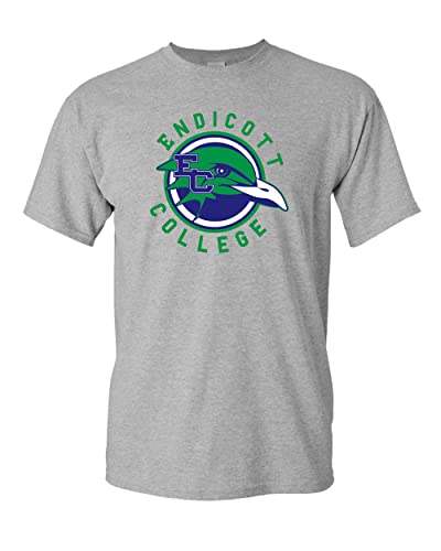 Endicott College Gulls Logo T-Shirt - Sport Grey