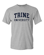 Load image into Gallery viewer, Trine University Two Color Text T-Shirt - Sport Grey
