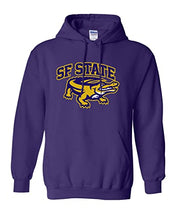 Load image into Gallery viewer, San Francisco State Full Color Gator Hooded Sweatshirt - Purple
