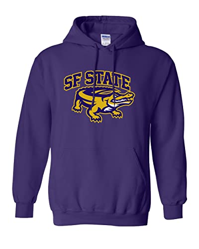 San Francisco State Full Color Gator Hooded Sweatshirt - Purple