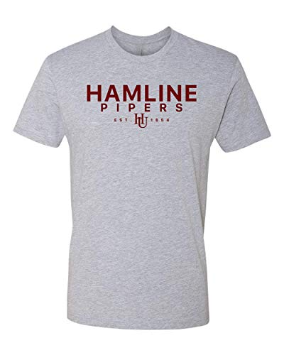 Hamline University Pipers Est 1854 Exclusive Soft Shirt - Heather Gray