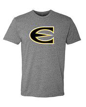 Load image into Gallery viewer, Emporia State Full Color E Soft Exclusive T-Shirt - Dark Heather Gray

