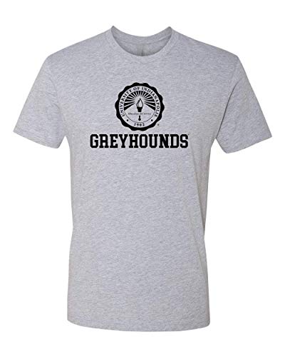 University of Indianapolis Greyhounds Black Seal Exclusive Soft Shirt - Heather Gray