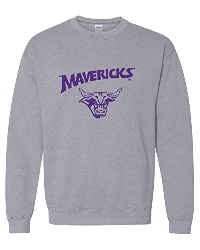 Mankato Mavericks Steer Crewneck Sweatshirt - Sport Grey
