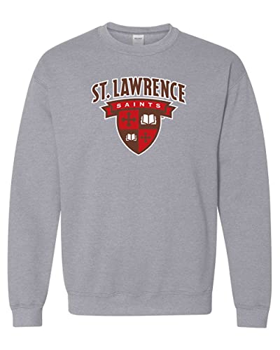 St Lawrence Full Color Logo Crewneck Sweatshirt - Sport Grey