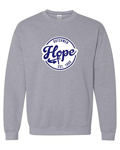 Hope Circle Dutchmen Two Color Crewneck Sweatshirt - Sport Grey