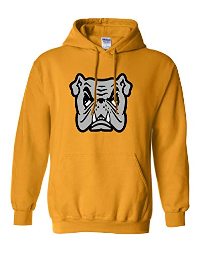 Adrian College Bulldog Logo Hooded Sweatshirt - Gold
