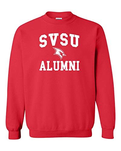 Saginaw Valley State University Alumni Crewneck Sweatshirt - Red