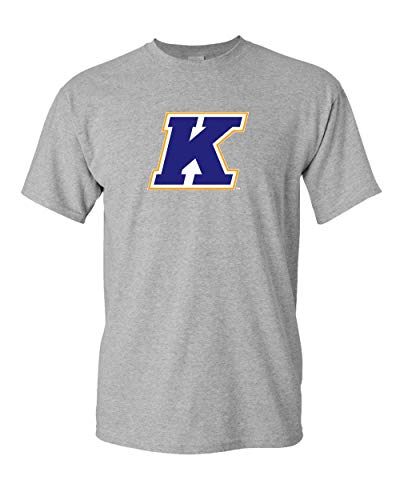 Kent State K Logo Three Color T-Shirt - Sport Grey