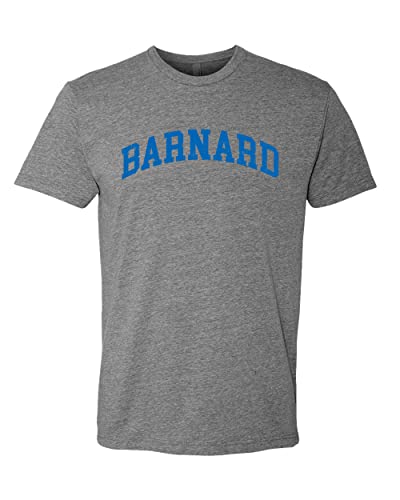 Barnard College Block Letters Arched Exclusive Soft Shirt - Dark Heather Gray