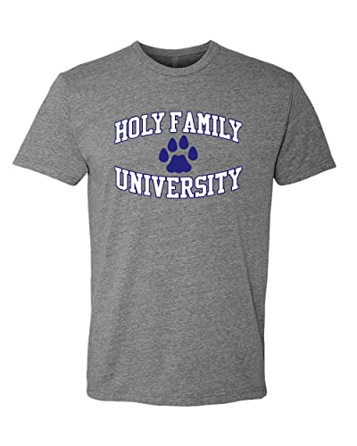 Holy Family University Paw Soft Exclusive T-Shirt - Dark Heather Gray