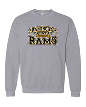 Load image into Gallery viewer, Framingham State University Stacked Crewneck Sweatshirt - Sport Grey
