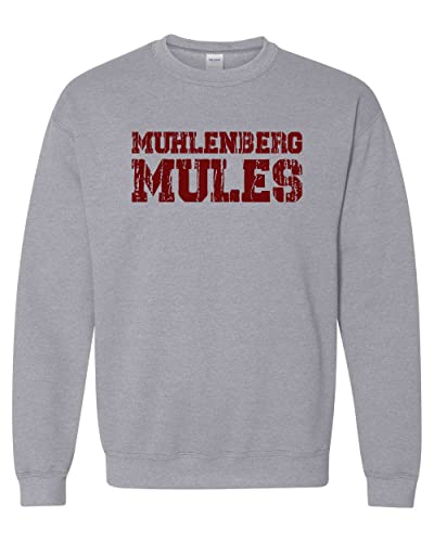 Muhlenberg Mules Crewneck Sweatshirt - Sport Grey