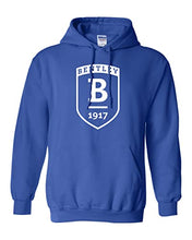 Load image into Gallery viewer, Bentley University Shield Hooded Sweatshirt - Royal
