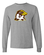 Load image into Gallery viewer, Quincy University Full Color Logo Long Sleeve T-Shirt - Sport Grey
