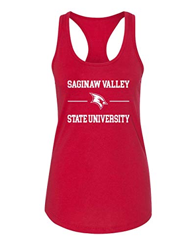 Saginaw Valley Stacked One Color Tank Top - Red