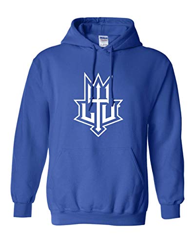 LTU Lawrence Tech Logo One Color Hooded Sweatshirt - Royal