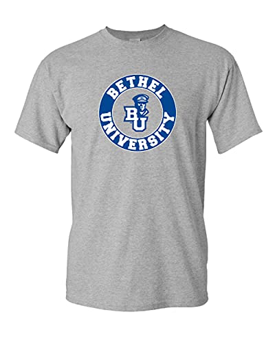 Bethel University BU Two Color T-Shirt - Sport Grey