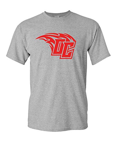 Olivet College Red OC Comet T-Shirt - Sport Grey