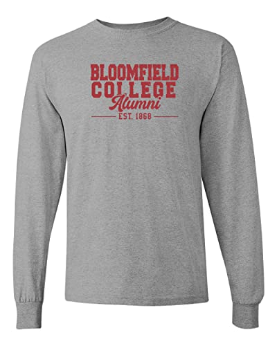 Bloomfield College Alumni Long Sleeve Shirt - Sport Grey