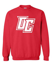 Load image into Gallery viewer, Olivet College White OC Crewneck Sweatshirt - Red
