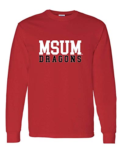 Minnesota State Moorhead Dragons Long Sleeve T-Shirt - Red