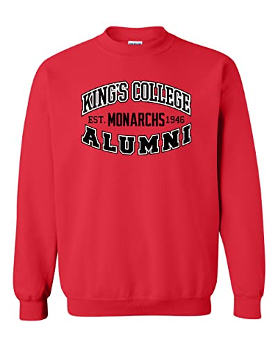 King's College Monarchs Alumni Crewneck Sweatshirt - Red