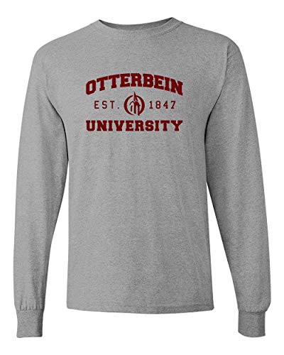 Otterbein University Est 1847 Long Sleeve T-Shirt - Sport Grey