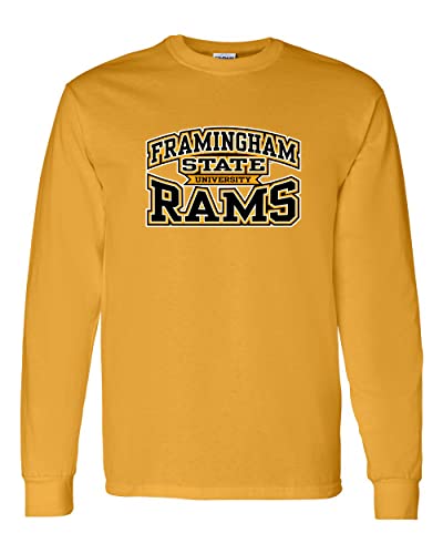 Framingham State University Stacked Long Sleeve Shirt - Gold