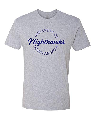 University of North Georgia Circular 1 Color Soft Exclusive T-Shirt - Heather Gray