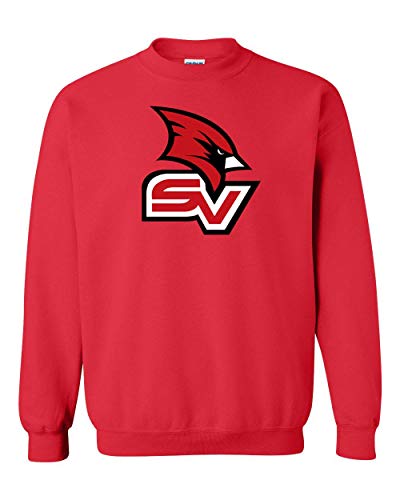 Saginaw Valley SV Two Color Crewneck Sweatshirt - Red