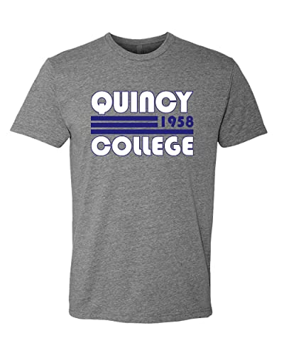 Retro Quincy College Exclusive Soft Shirt - Dark Heather Gray