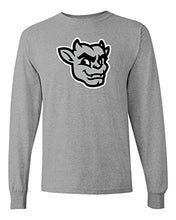 Load image into Gallery viewer, Bradley University Kaboom Full Color Long Sleeve T-Shirt - Sport Grey
