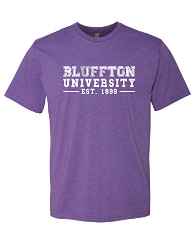 Bluffton University EST 1899 One Color Exclusive Soft Shirt - Purple Rush