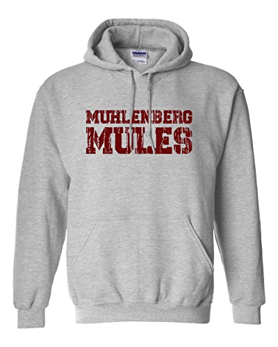 Muhlenberg Mules Hooded Sweatshirt - Sport Grey