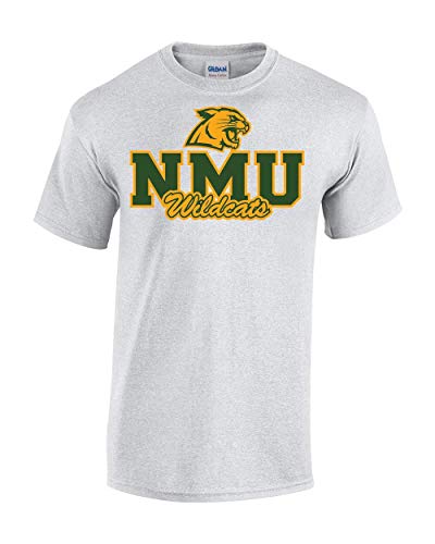 Northern Michigan NMU Wildcats T-Shirt - Ash Grey