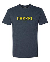 Load image into Gallery viewer, Drexel University Drexel Gold Text T-Shirt - Midnight Navy
