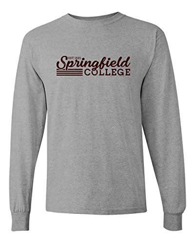 Vintage Springfield College Long Sleeve Shirt - Sport Grey