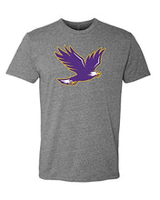 Load image into Gallery viewer, Elmira College Soaring Mascot Exclusive Soft T-Shirt - Dark Heather Gray
