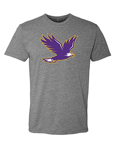 Elmira College Soaring Mascot Exclusive Soft T-Shirt - Dark Heather Gray