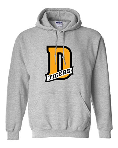 DePauw Classic Tigers D Hooded Sweatshirt - Sport Grey
