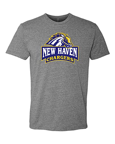 University of New Haven Full Mascot Exclusive Soft T-Shirt - Dark Heather Gray