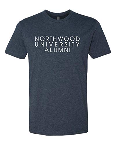 Premium Northwood University Alumni Text One Color T-Shirt - Midnight Navy