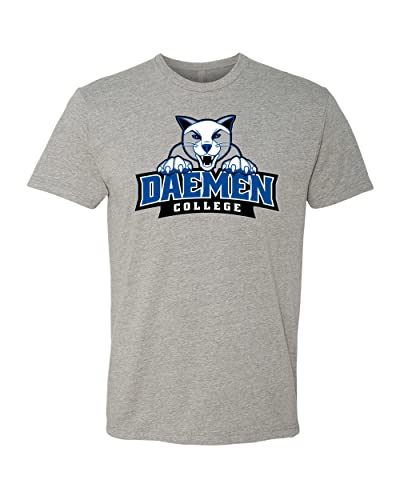 Daemen College Full Logo Soft Exclusive T-Shirt - Dark Heather Gray