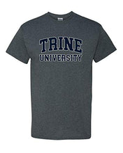 Load image into Gallery viewer, Trine University Two Color Text T-Shirt - Dark Heather

