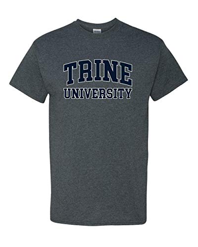 Trine University Two Color Text T-Shirt - Dark Heather