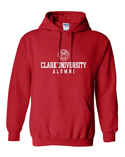 Clark University Alumni Hooded Sweatshirt - Red