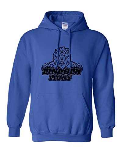 Lincoln University 1 Color Hooded Sweatshirt - Royal